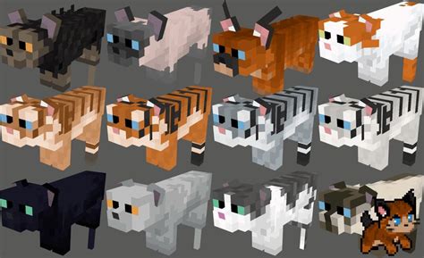 They generate individually after the generation of the world. . Minecraft cat textures